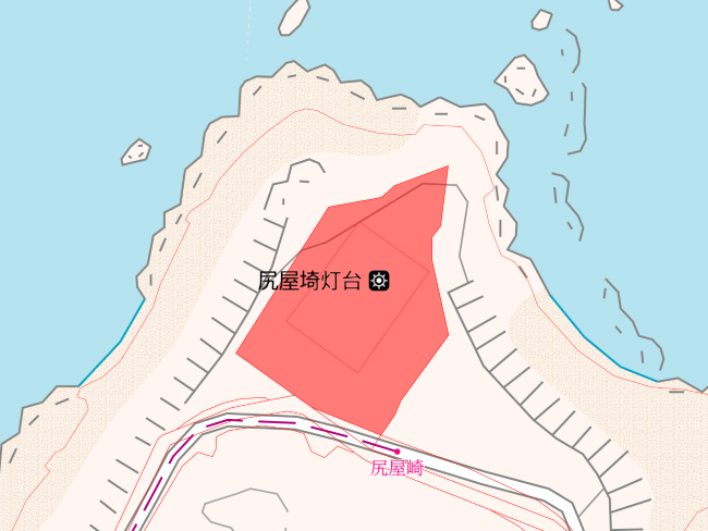 尻屋崎灯台_地図