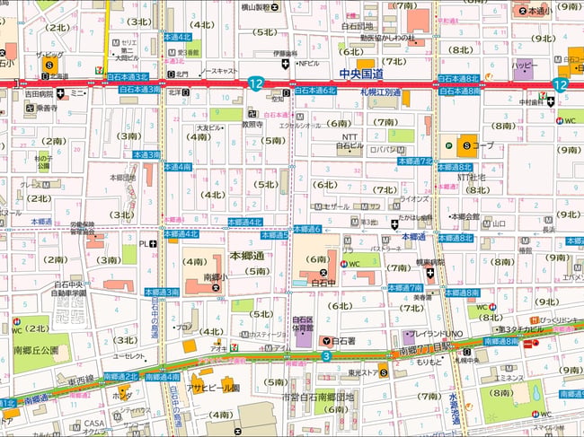 札幌市の本郷通