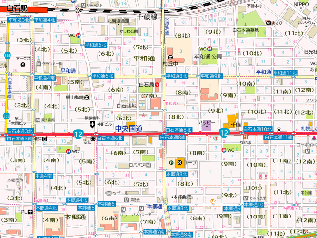 札幌市_平和通・本郷通