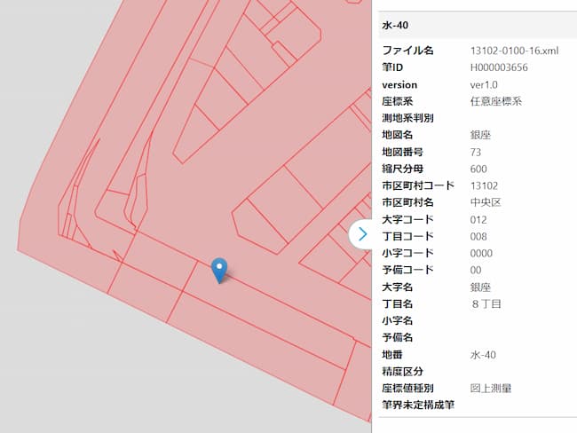 銀座ナイン(任意座標系・水部)