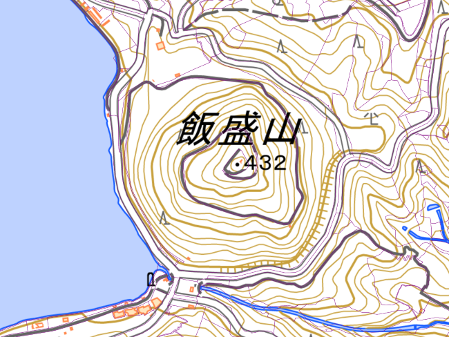 飯盛山_地形図