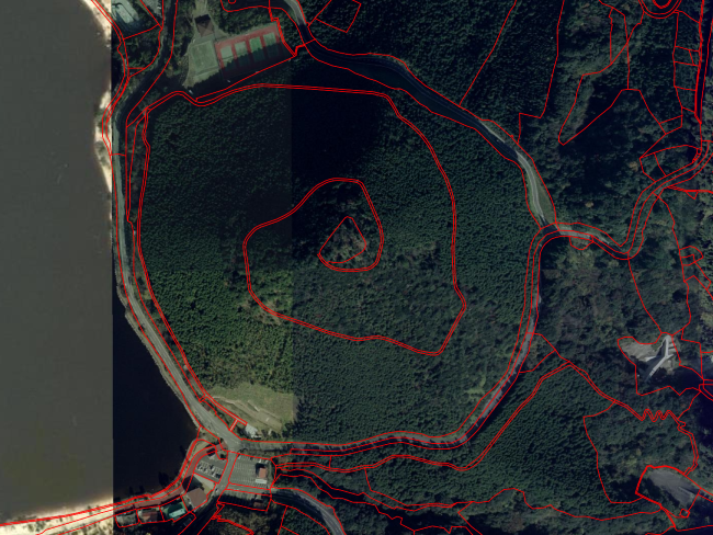飯盛山_空中写真