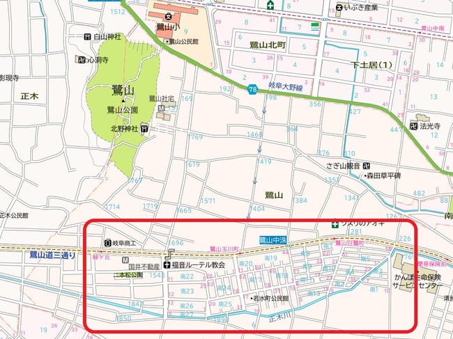 鷺山全体図