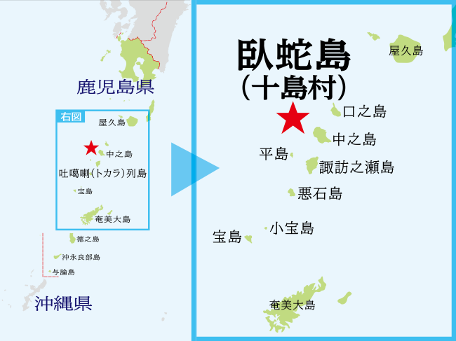 46_鹿児島県(奄美群島)_位置図&拡大図