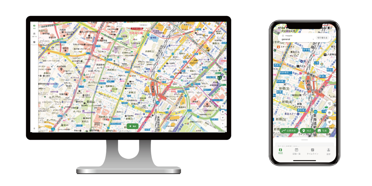 チーム共有地図アプリ「LivMap」へ、マップルの地図を新たに搭載 ～「見やすさ」という信頼を現場へ。現場調査・管理業務の効率化を強力に支援 ～のサムネイル