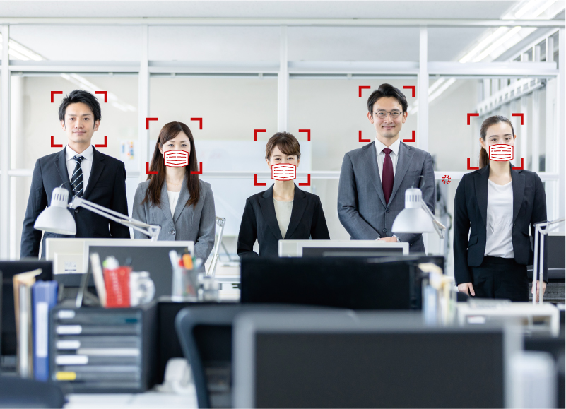 顔認証＋自動検温カメラ「DS Face SC」と健康観察システムがサービス連携のサムネイル