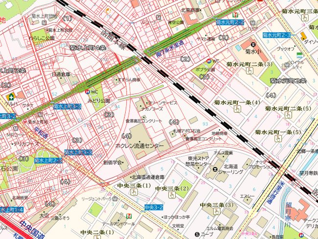 地図の雑学｜旧千歳線・定山渓鉄道（北海道）～札幌を走った2つの鉄道