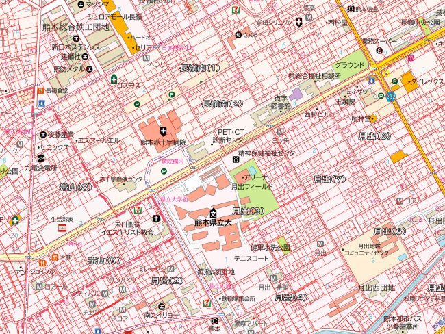 地図の雑学｜熊本飛行場跡（熊本県）～戦時中の姿が見えてくる筆～