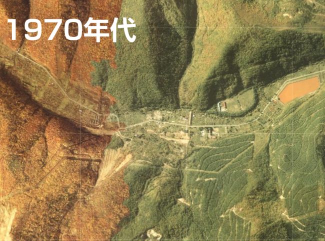 No.208 北海道鴻之舞鉱山 元山本鉱床大露頭 大きな自然金を伴う